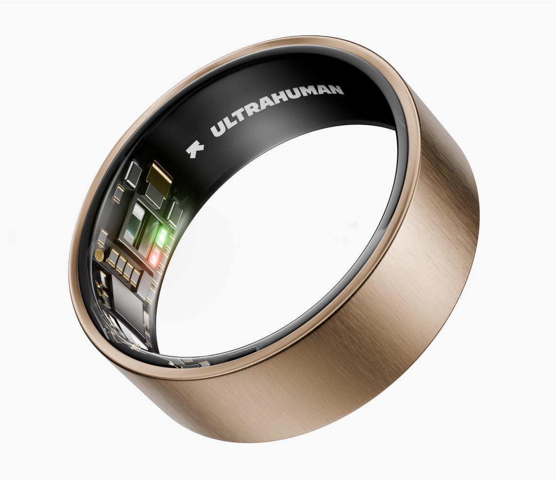 Ultrahuman Ring Air smart ring in titanium finish