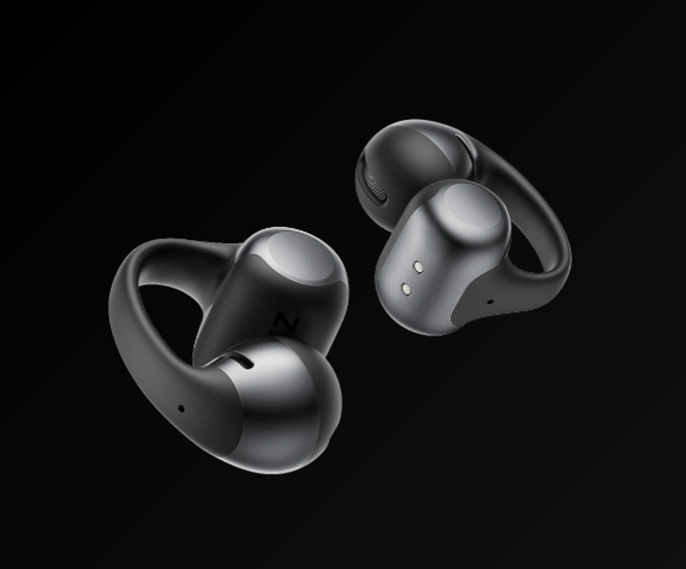 Shokz OpenDots One open-ear clip-on earbuds in black